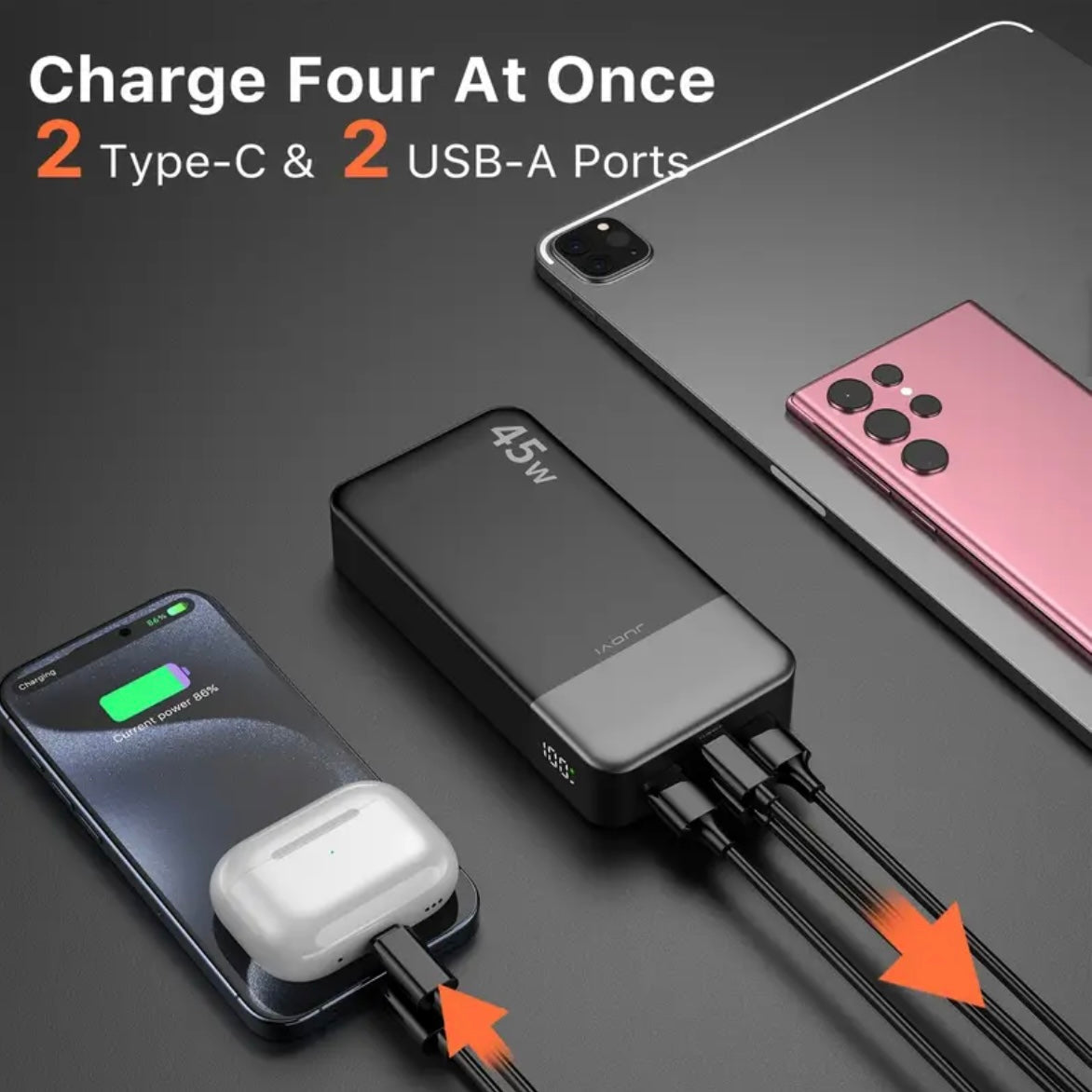 45W20000mAh Portable Power Bank.